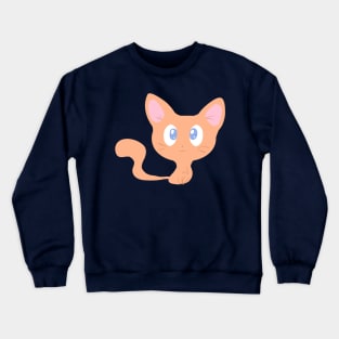 Cute Orange Kitty Crewneck Sweatshirt